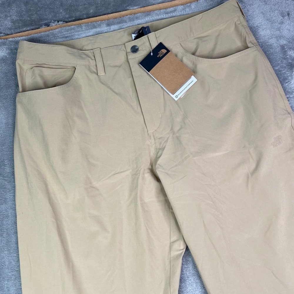 The North Face Paramount 5-Pocket Pants Mens 36 Khaki Stone Solid Performance